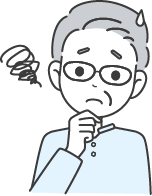 悩んでいる男性